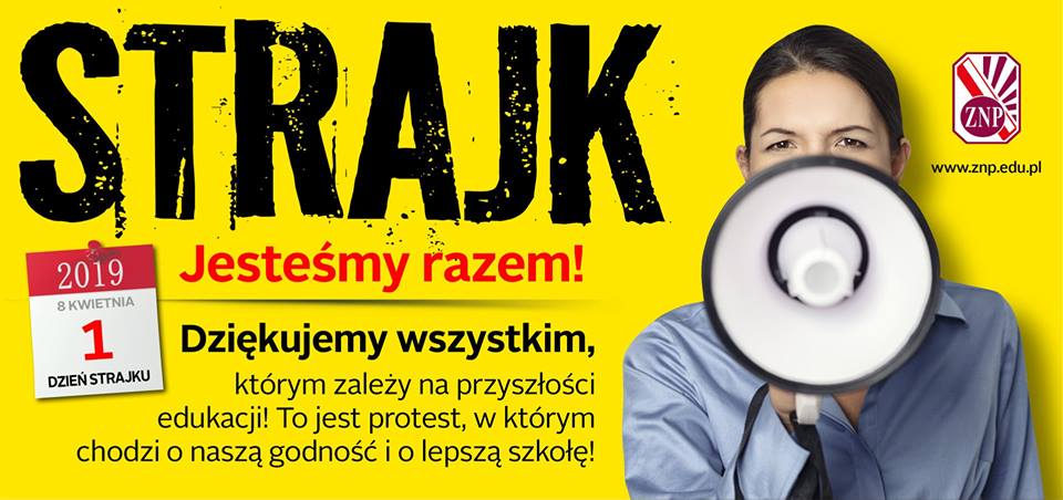 Mikołów: Trwa drugi dzień strajku nauczycieli. Co z egzaminami gimnazjalnymi?