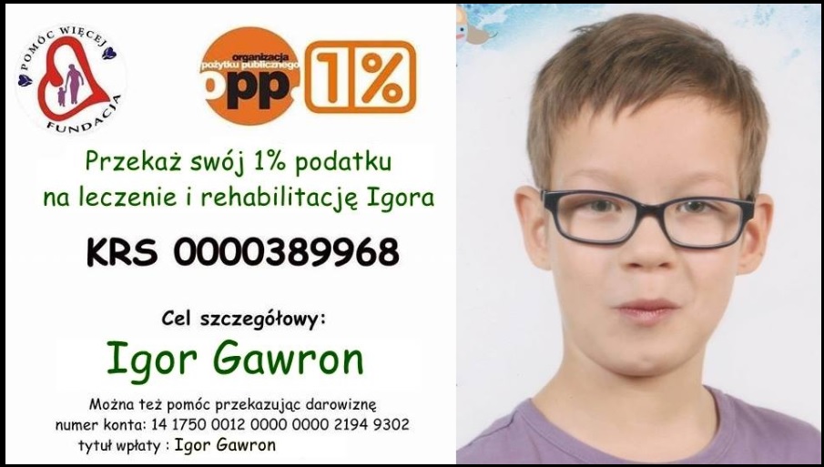 Chorzów: Nauczyciele wsparli chorego Igora Gawrona. Ty też możesz pomóc!