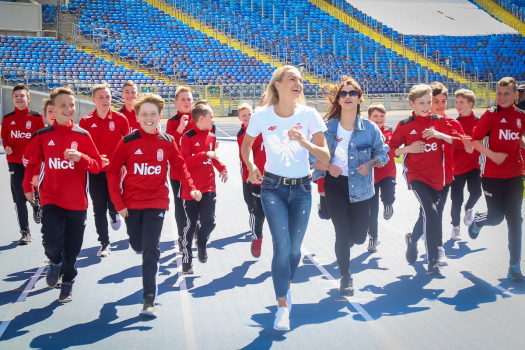 Ewa Swoboda i Justyna Święty-Ersetic ze Stadionem Śląskim