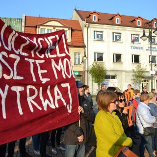 Żorzanie poparli strajk nauczycieli