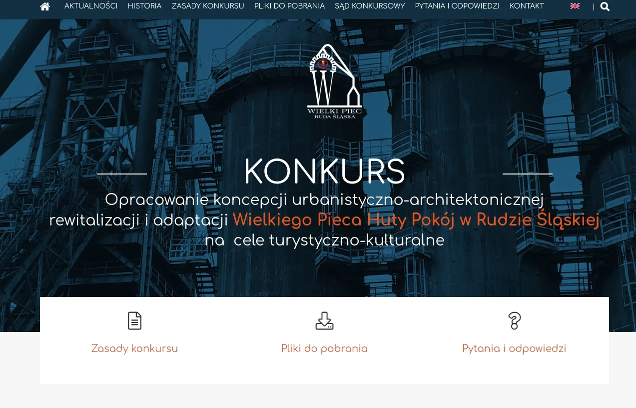 Wielki Piec Huty Pokój - władze Rudy Śląskiej ogłosiły międzynarodowy konkurs