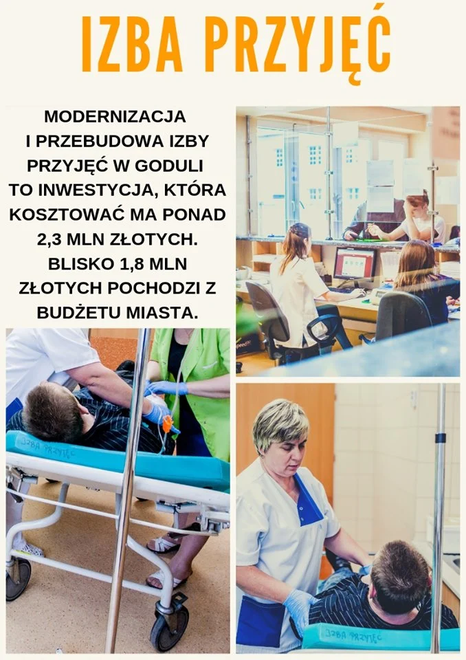 Izba Przyjęć Szpitala Miejskiego w Rudzie Śląskiej doczekała się modernizacji