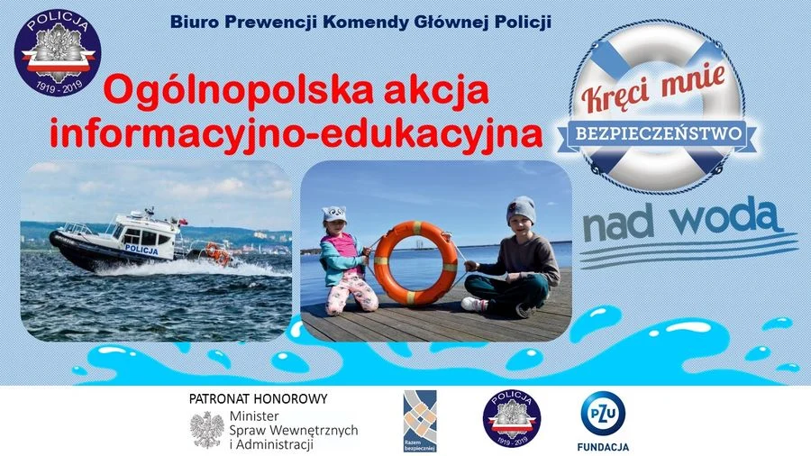 Rusza trzecia edycja akcji informacyjno-edukacyjnej "Kręci mnie bezpieczeństwo nad wodą"