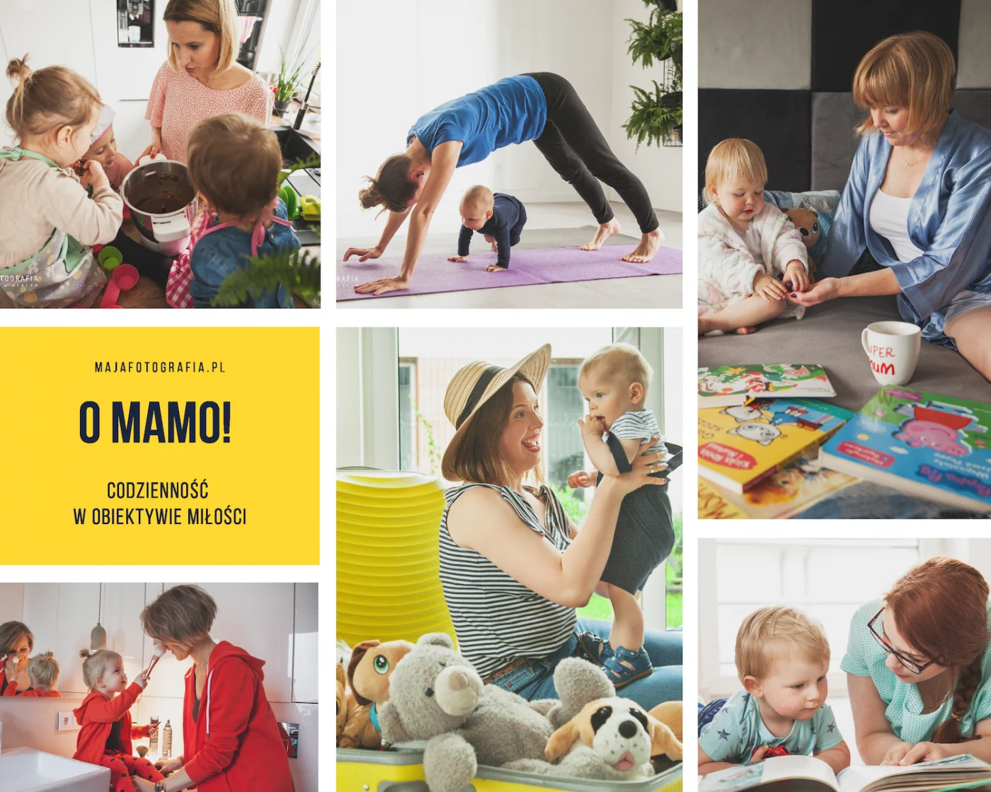 Wystawa "O Mamo! Codzienność w obiektywie miłości" w rudzkim parku wodnym