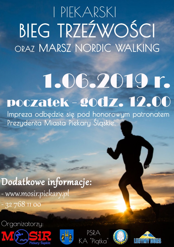 I Piekarski Bieg Trzeźwości oraz Marszu Nordic Walking