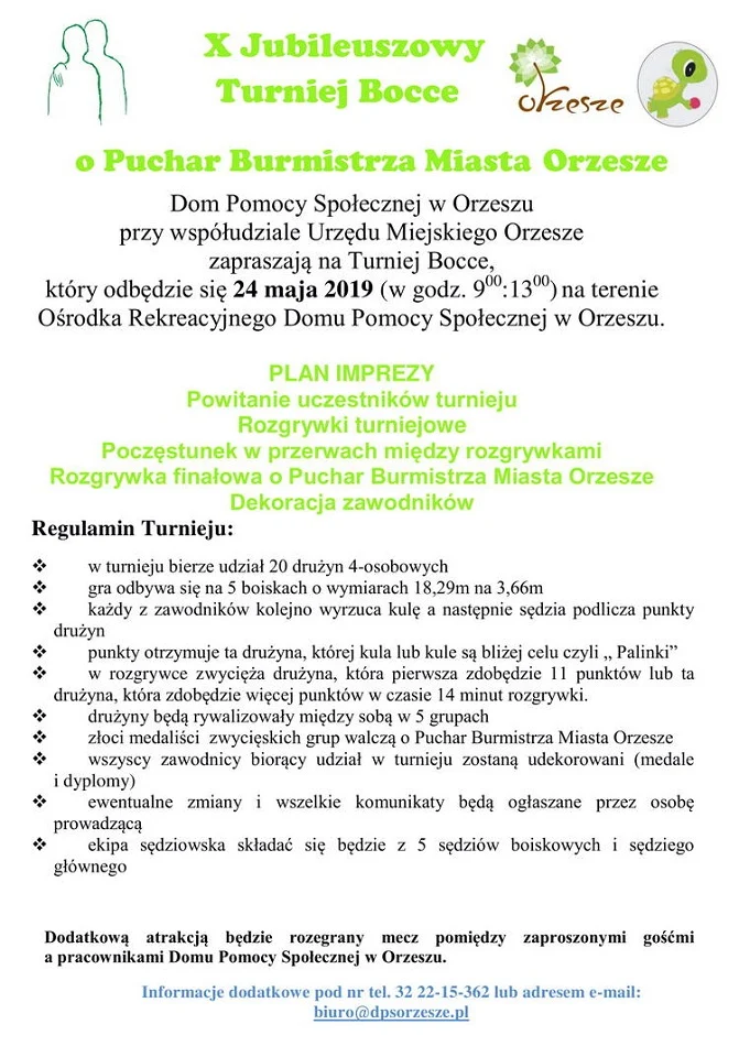 X Jubileuszowy Turniej Bocce o Puchar Burmistrza Miasta