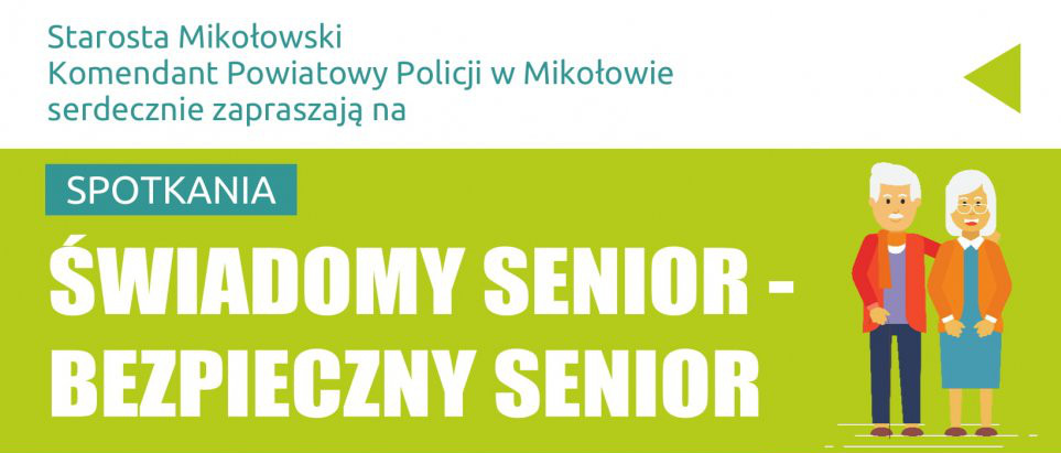 Rusza cykl spotkań z seniorami pn. "Świadomy senior- Bezpieczny senior"