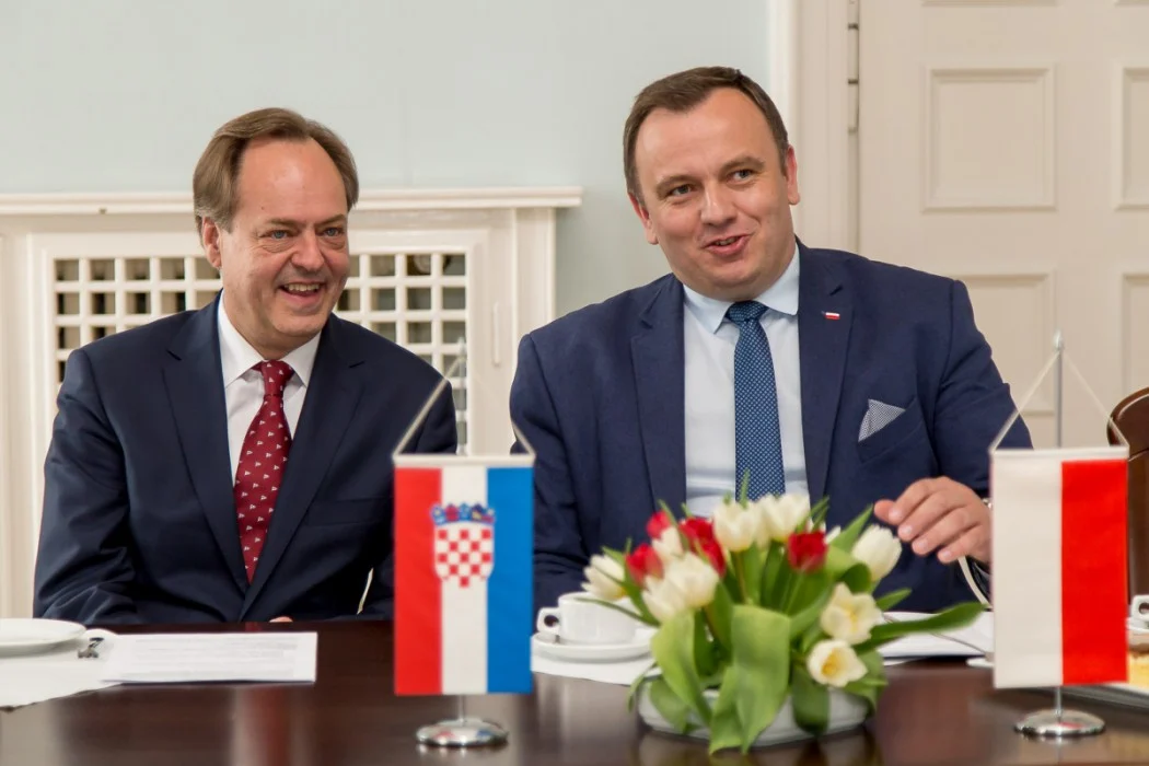 Spotkanie Jakuba Chełstowskiego z ambasadorem Chorwacji