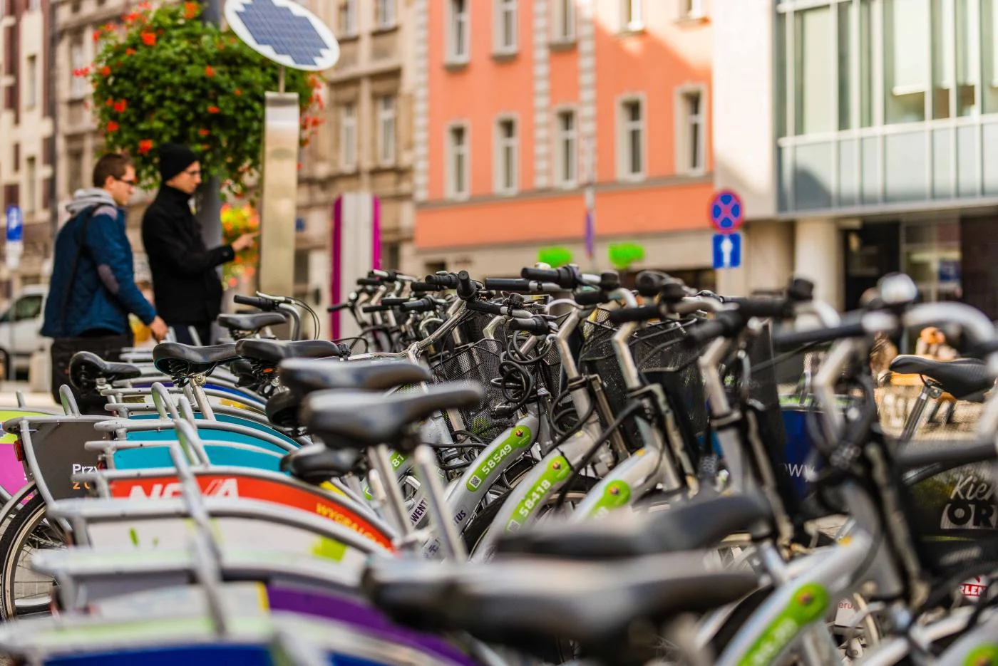 Akcja naprawcza rowerów miejskich w Katowicach