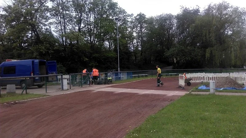 Rozpoczął się remont toru do speedroweru na Skałce