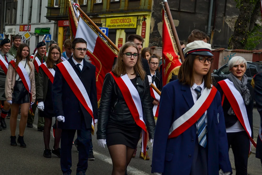 W Chorzowie też uczczono 3 Maja- msza, przemarsz i hymn narodowy 43
