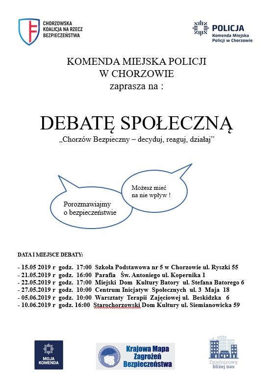 Porozmawiajmy o bezpieczeństwie, bo każdy może mieć na nie wpływ. Zapraszamy na debatę