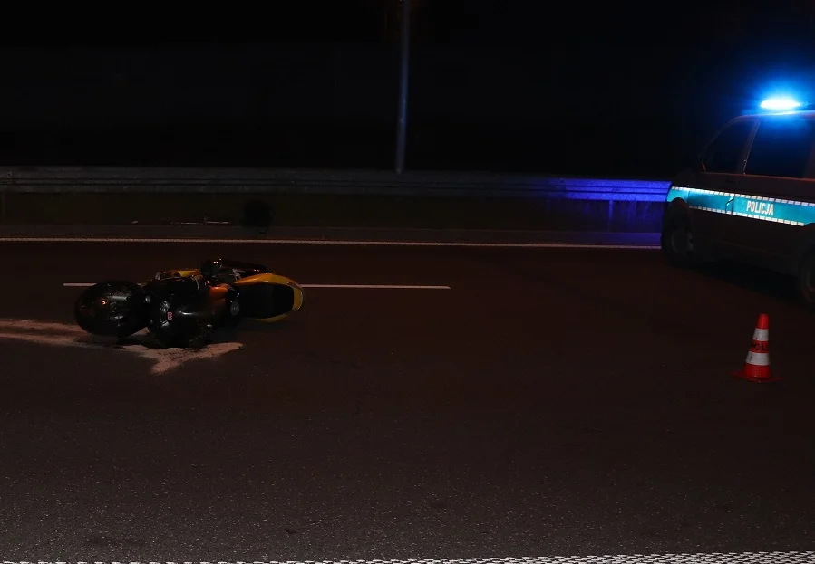 Zabrze: Śmiertelny wypadek na DTŚ. Zginął motocyklista
