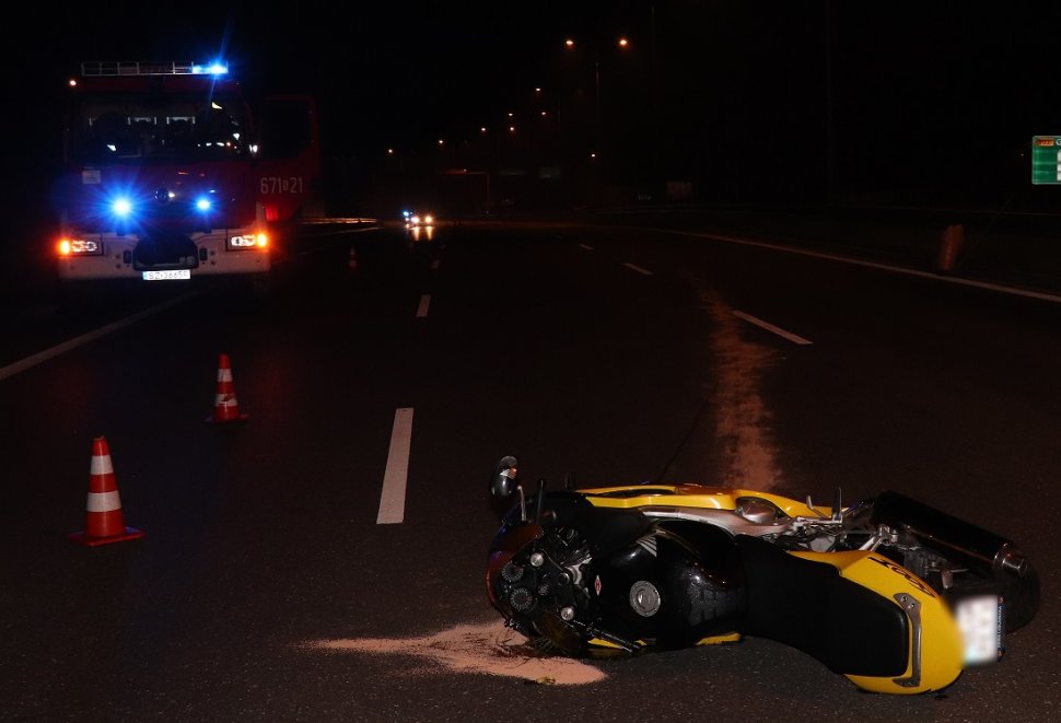 Zabrze: Śmiertelny wypadek na DTŚ. Zginął motocyklista