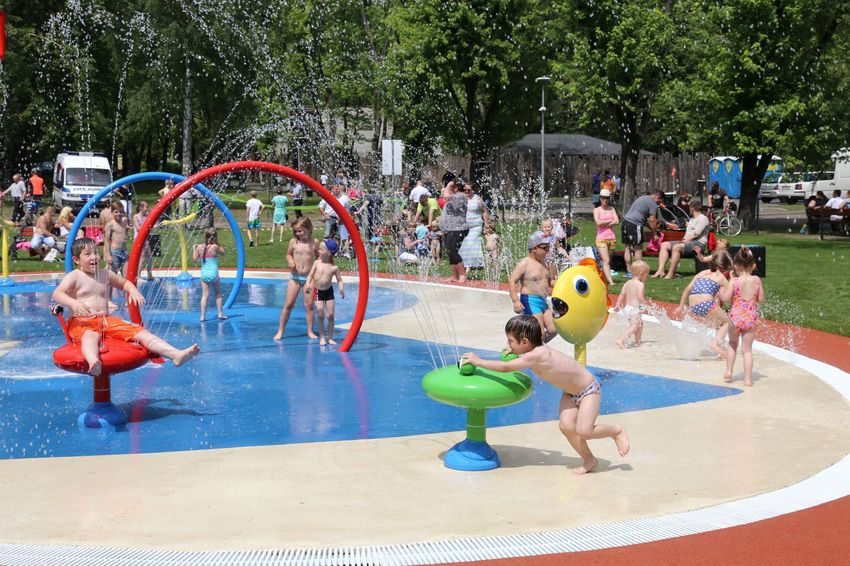 Wodny plac zabaw w Rybniku-Kamieniu już otwarty!