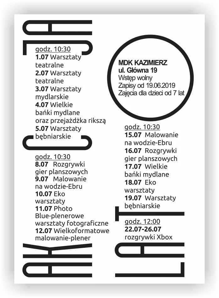 Akcja lato w MDK Kazimierz