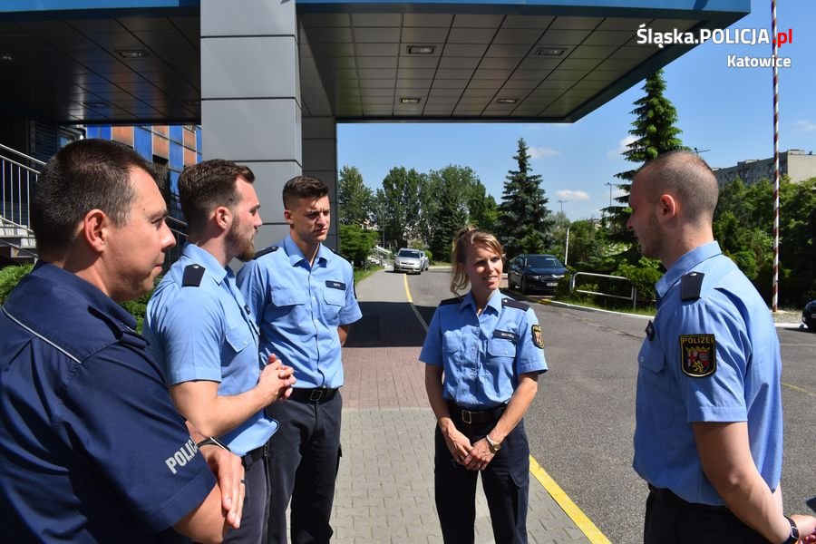 Policjanci z Niemiec odwiedzili katowicką komendę