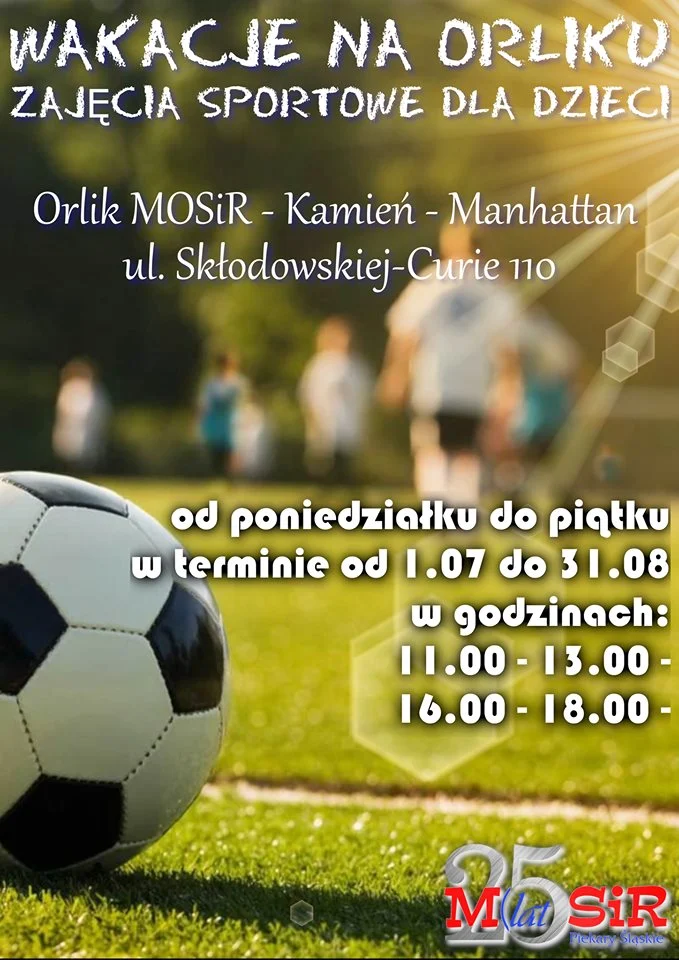 Wakacyjne zajęcia sportowe dla dzieci i młodzieży w Piekarach Śląskich