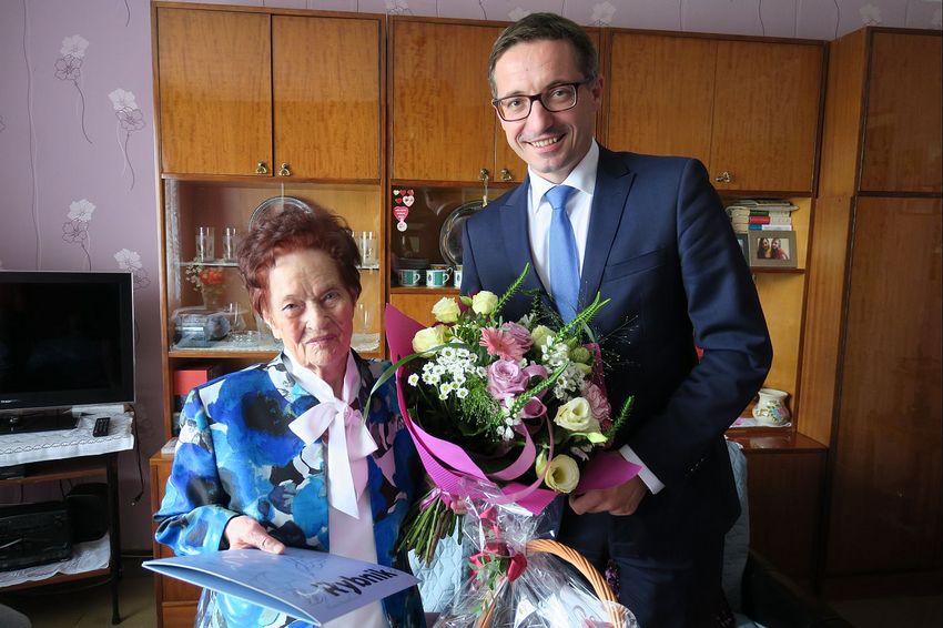 Pani Weronika Witt obchodziła kilka dni temu okrągłą rocznicę 100 urodzin