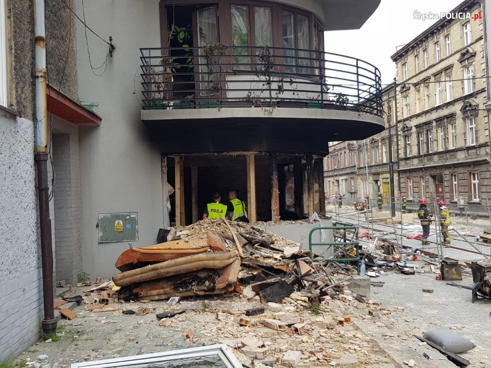 Wybuch gazu w kamienicy w Bytomiu