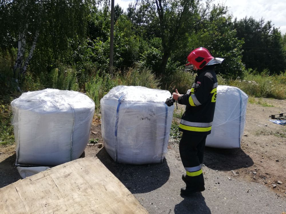 Strażacy ponownie zabezpieczyli nieznane odpady na Kościuszki