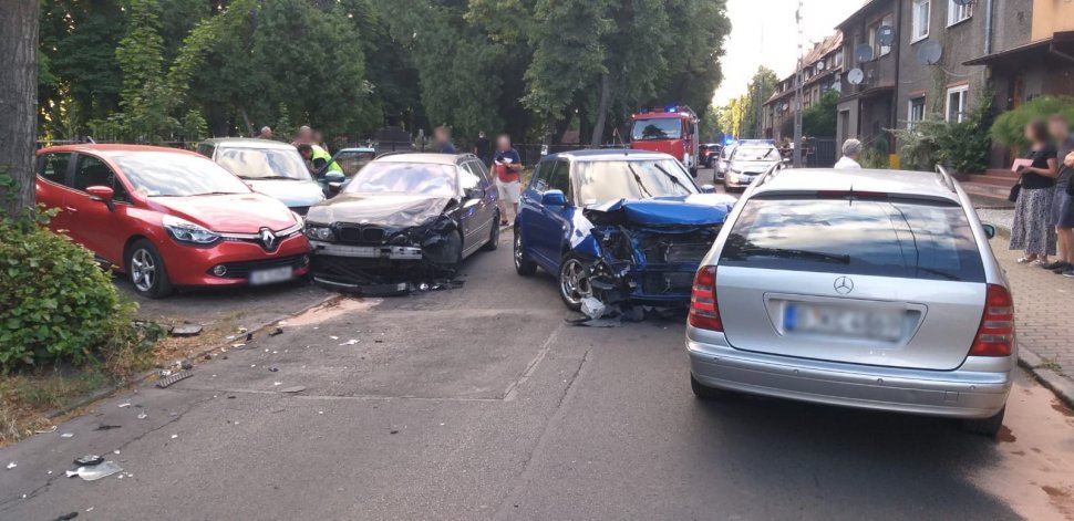 Zabrze: Kolizja 5 samochodów przy ulicy Czołgistów