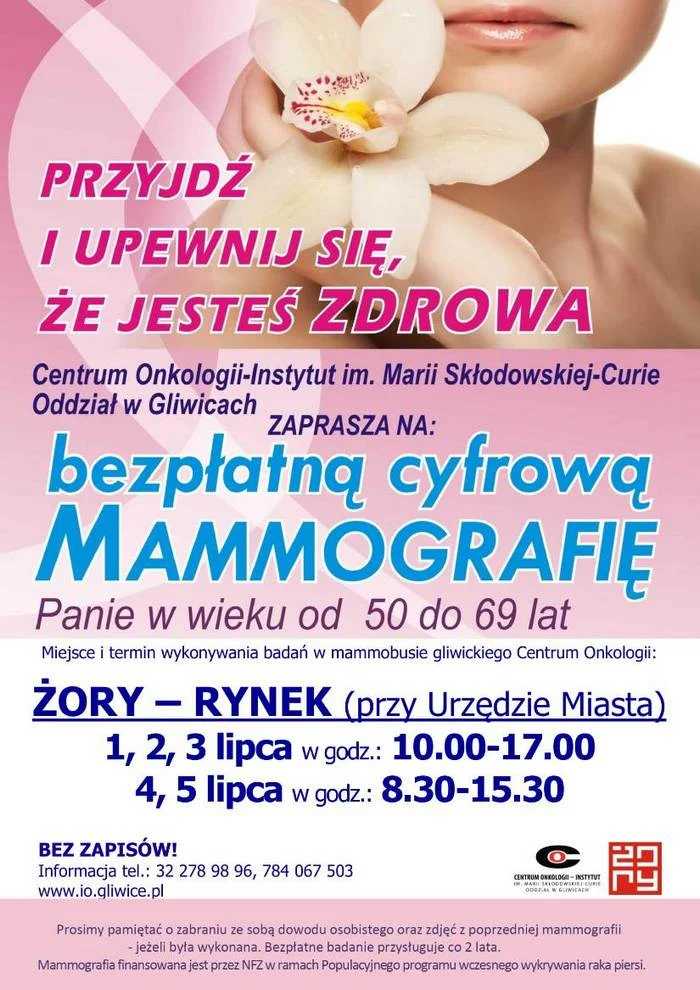 Bezpłatne badanie mammograficzne na rynku do piątku