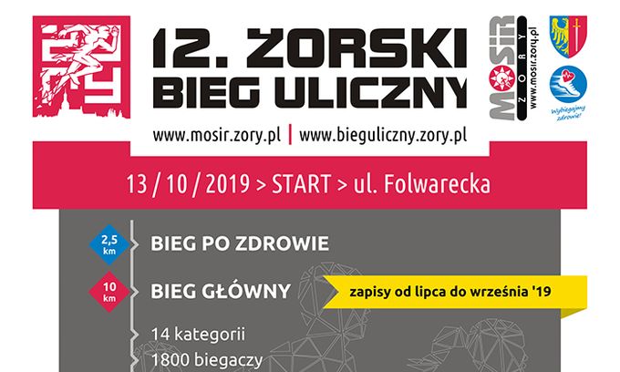 Lubisz biegać? Sprawdź się w XII Żorskim Biegu Ulicznym!