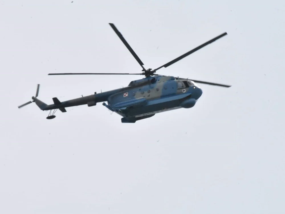 Helikoptery wojskowe i samoloty przeleciały wczoraj nad Rudą Śląską