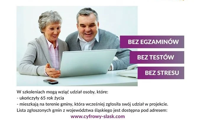 Bezpłatne szkolenia dla seniorów 65+