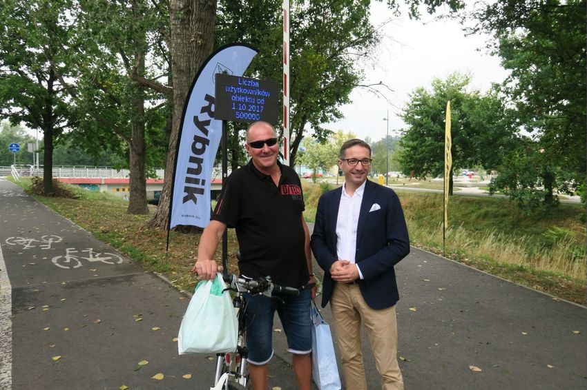 Półmilionowy rowerzysta na Bulwarach