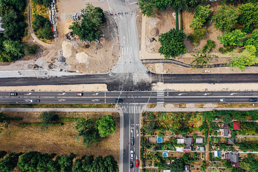 Trwa przebudowa skrzyżowania ulic: Toszeckiej, Pionierów i Myśliwskiej