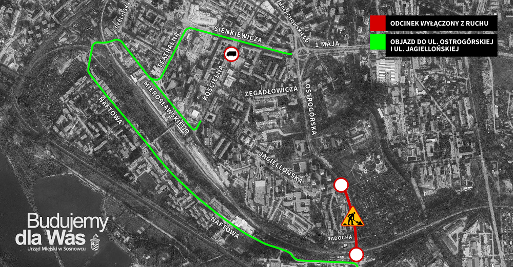 Sosnowiec: Rusza przebudowa skrzyżowania ulic Ostrogórskiej i Jagiellońskiej