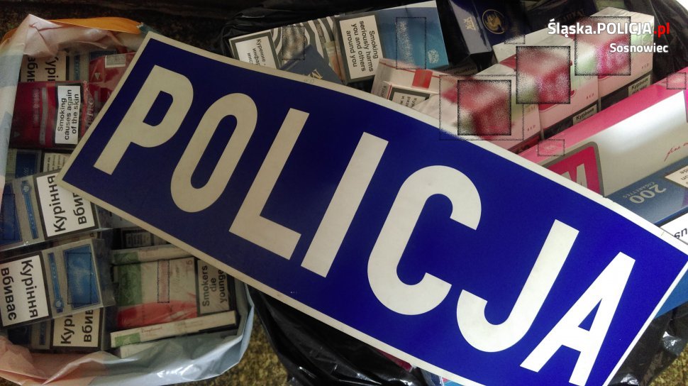 Sosnowieccy policjanci zabezpieczyli 6000 sztuk nielegalnych papierosów