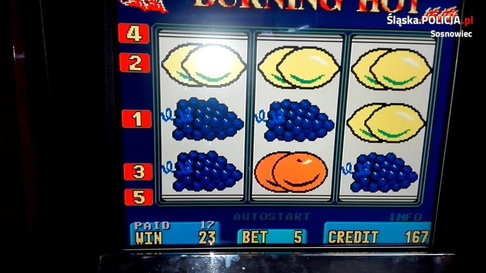 Sosnowiec: Nielegalne automaty do gier zabezpieczone