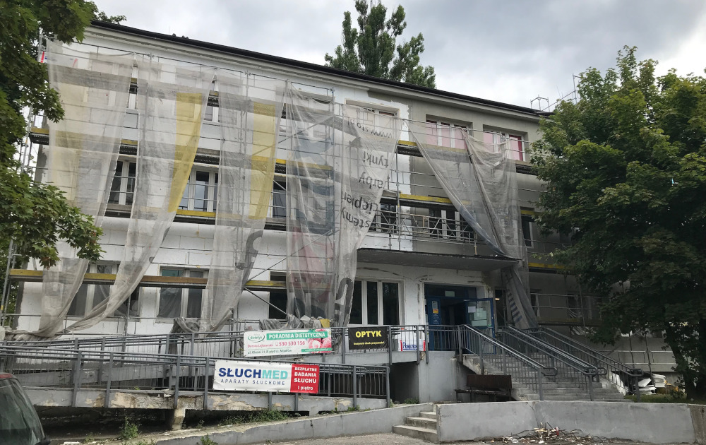 Trwa remont Przychodni Wielospecjalistycznej na Okrzei