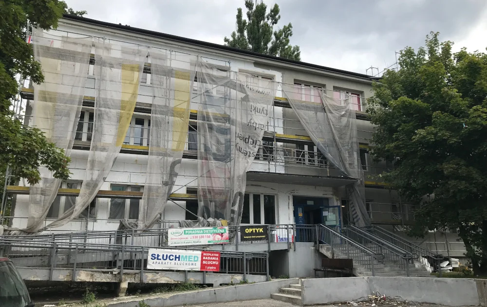 Trwa remont Przychodni Wielospecjalistycznej na Okrzei