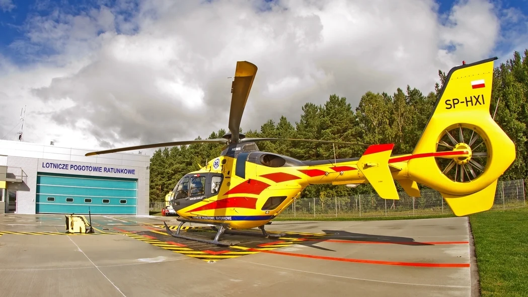 Na terenie MDK przy centrum lądował helikopter LPR-u - mężczyzna miał poważny zawał