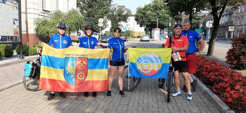 Pojechali na rowerach do Novego Jicina