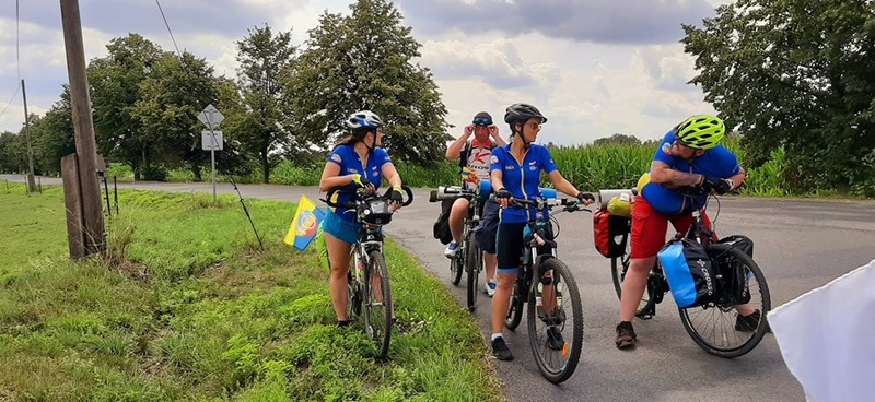 Pojechali na rowerach do Novego Jicina