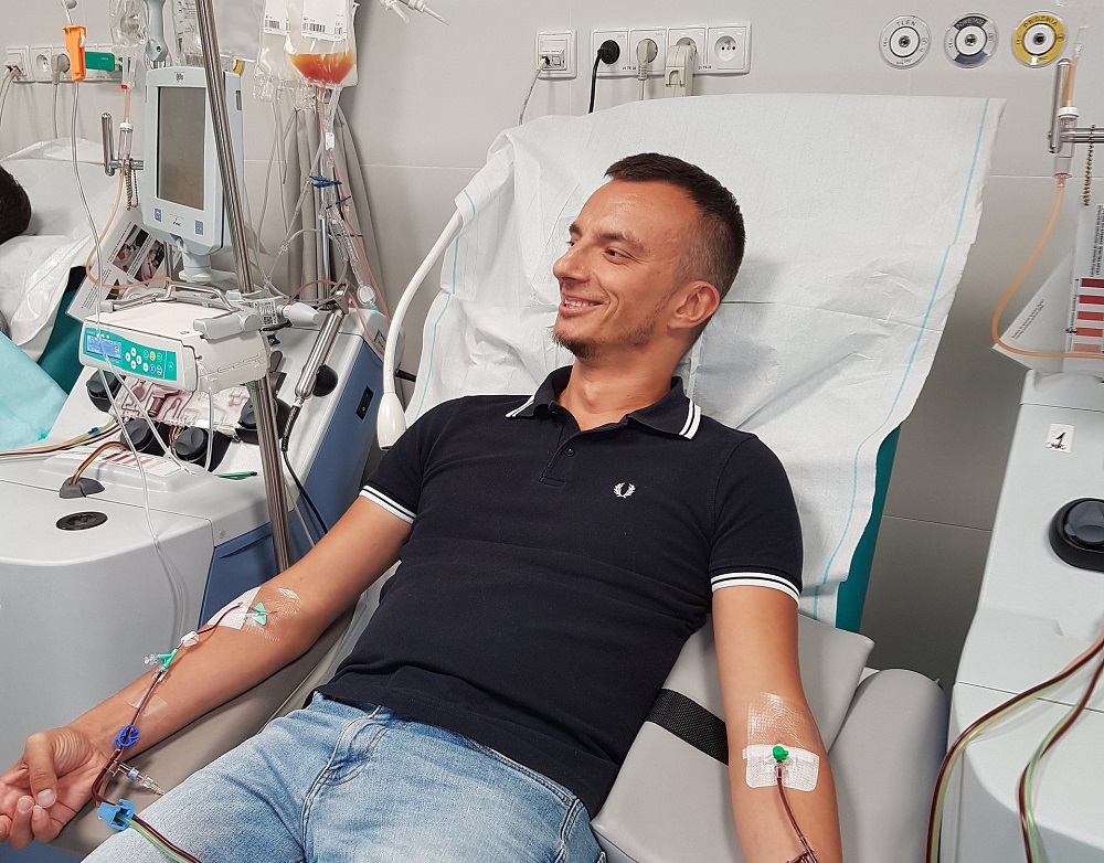 Łukasz Krążek ze Świętochłowic podarował swojemu bliźniakowi genetycznemu szansę na życie