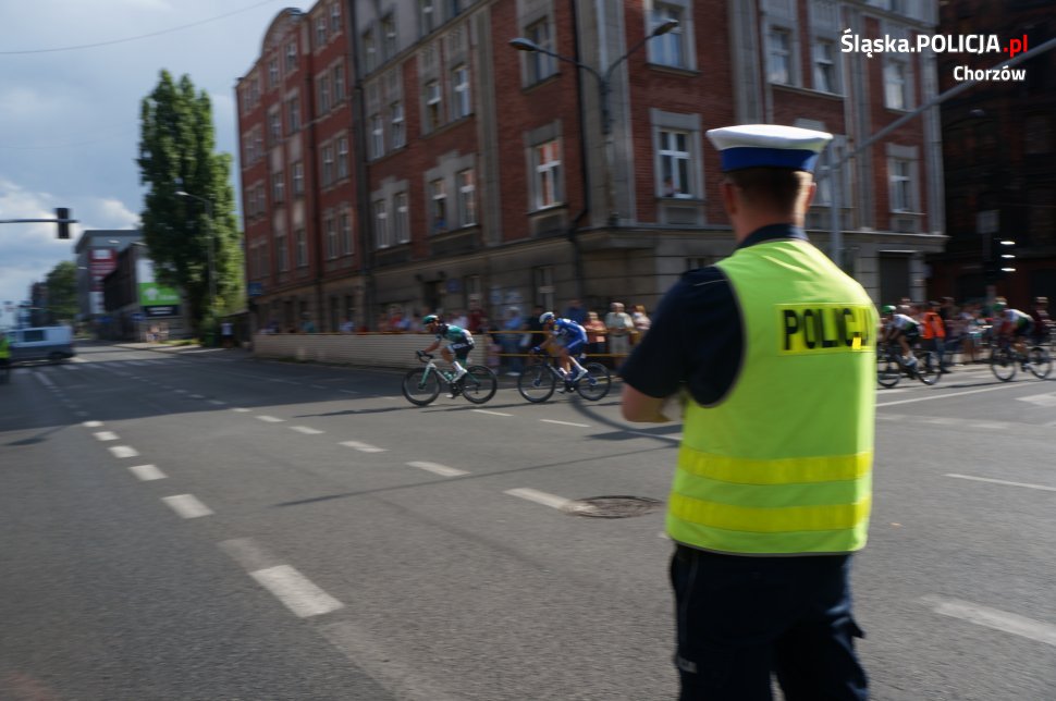 Policjanci z Chorzowa zabezpieczali pierwszy z dwóch etapów Tour de Pologne