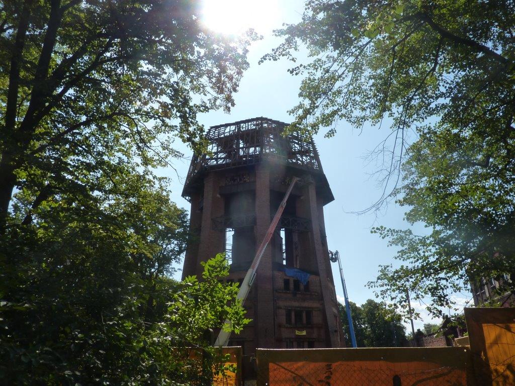 Zabrze: Rewitalizacja wieży ciśnień. Trwa remont. Zobacz zdjęcia!