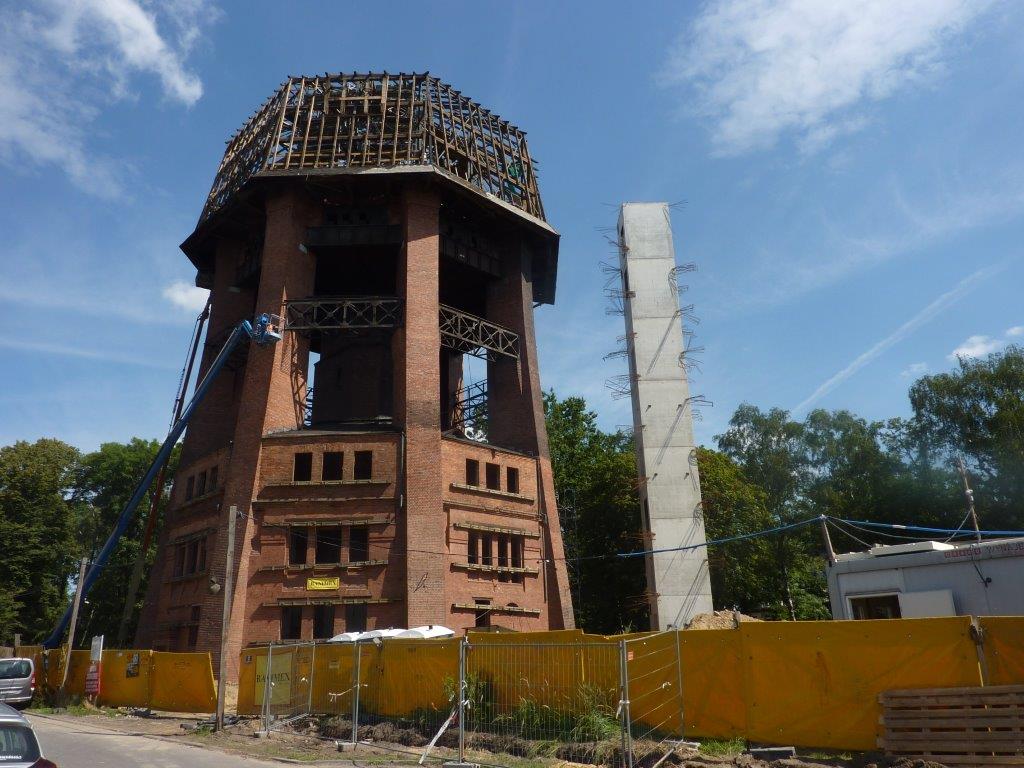 Zabrze: Rewitalizacja wieży ciśnień. Trwa remont. Zobacz zdjęcia!