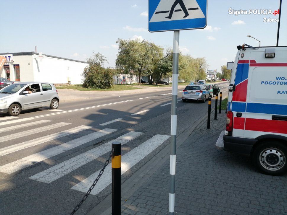 Zabrze: 74-latek potrącony na pasach