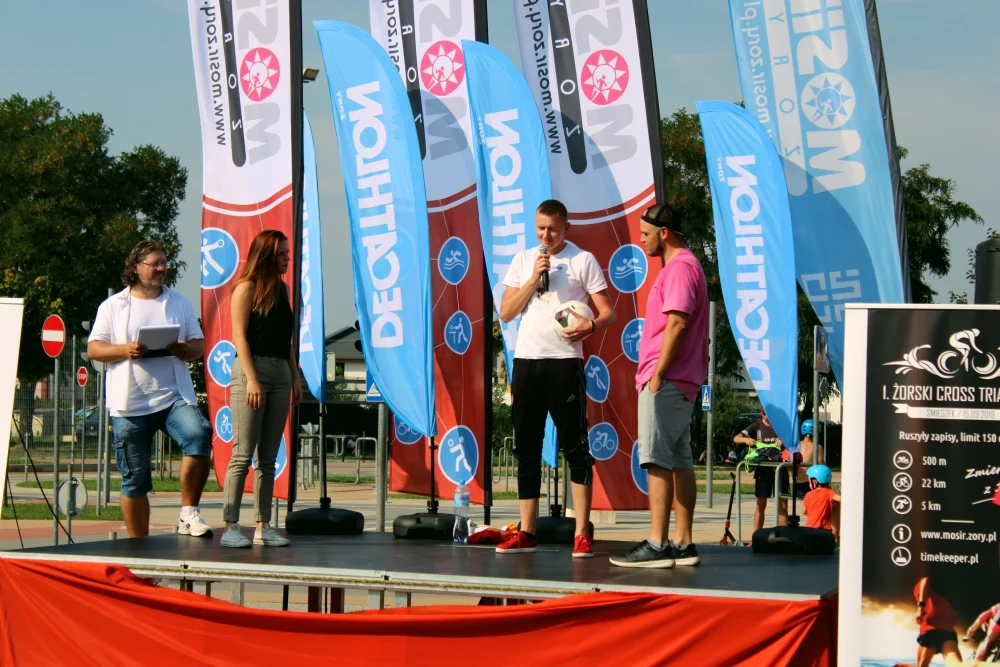 Finalista freestyle football na Żorskim Dniu Rodziny