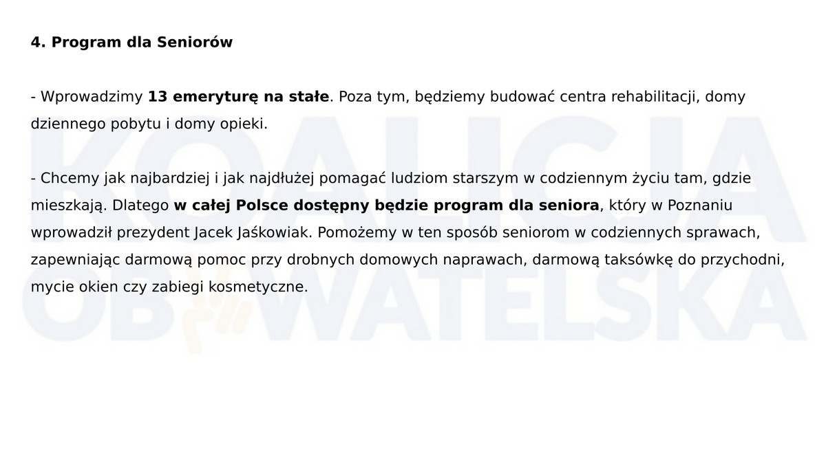 Program wyborczy Koalicji Obywatelskiej 5