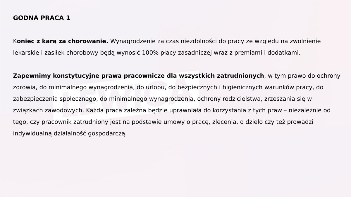 Program wyborczy Lewicy 7