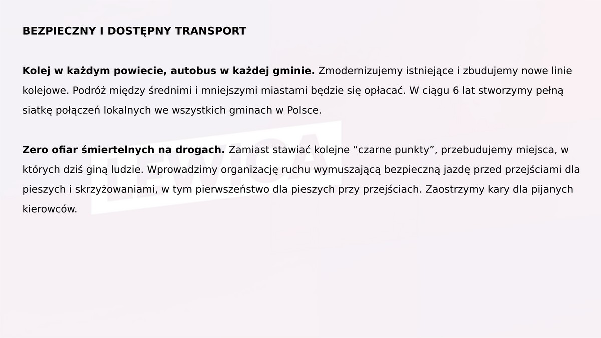 Program wyborczy Lewicy 14