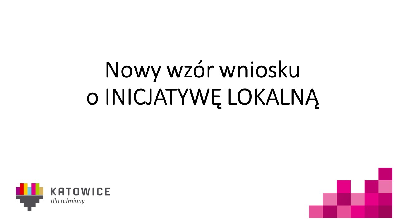Nowy wzór wniosku o inicjatywę lokalną
